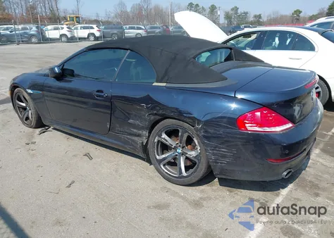 2010 BMW 650I из США, поврежденный, VIN WBAEB5C59AC225809